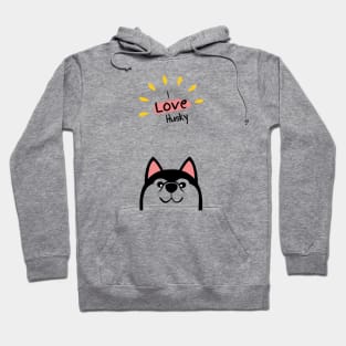 I love husky dog Hoodie